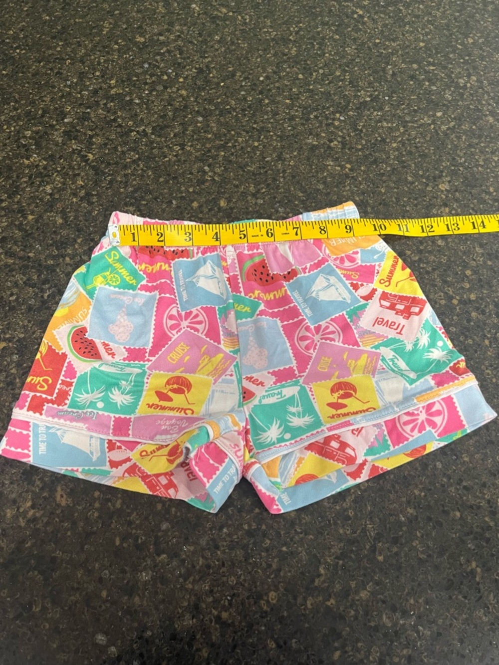 Happy Threads SET Pink Summer Fun Short Sleeve & Shorts Pajamas Little Girls - Picture 7 of 8
